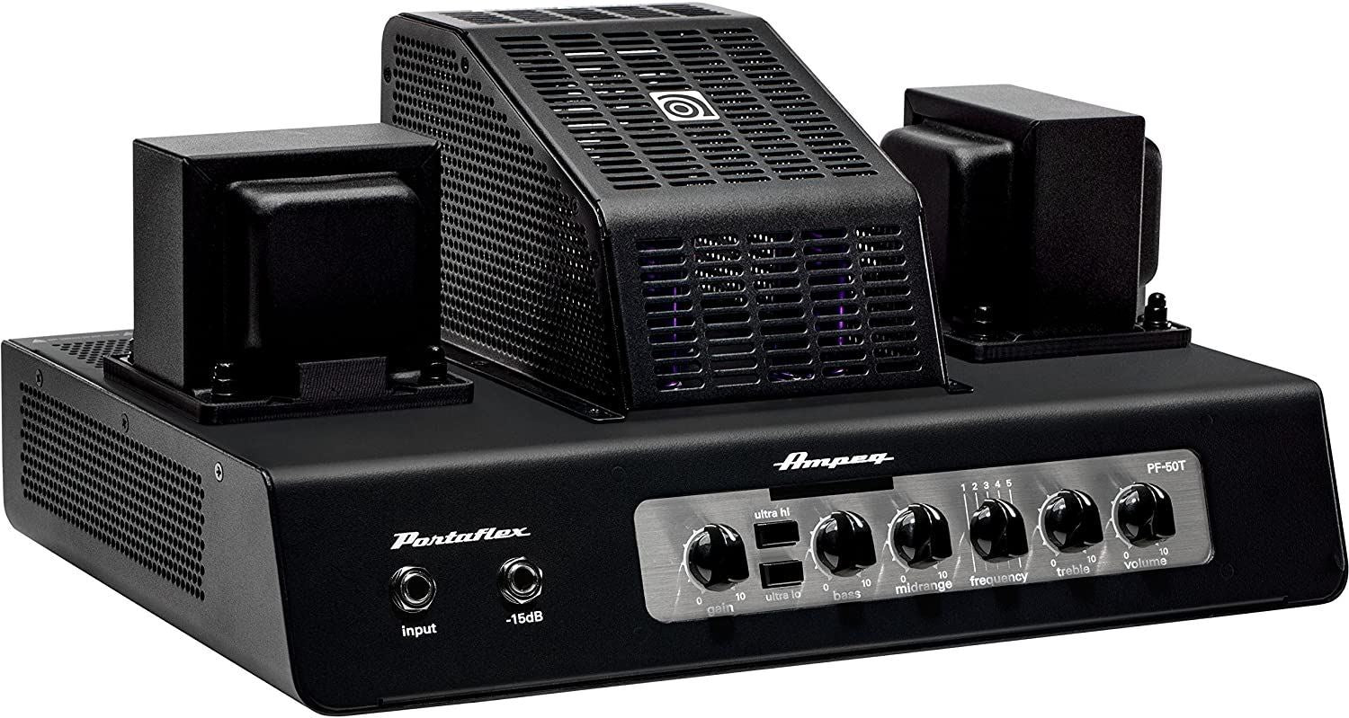 Ampeg PF-50T Portaflex Series All-Tube Ultra-Compact Bass Head at 4 or 8ohms (50w)