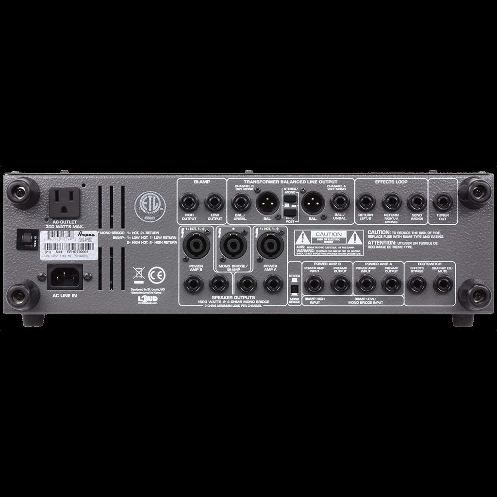 Ampeg SVT-4PRO 1200W Tube Preamp Bass Amplifier Head
