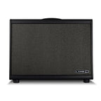 Line 6 Powercab 112 guitar amplifier speaker cabinet with black finish and control panel, designed for musical performance.