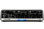 Ampeg Venture V3 300W compact bass amplifier head with control knobs and input jacks, designed for professional bass amplification.