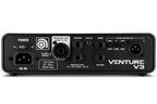 Ampeg Venture V3 300W compact bass amplifier head with control knobs and input jacks on a black metal chassis.