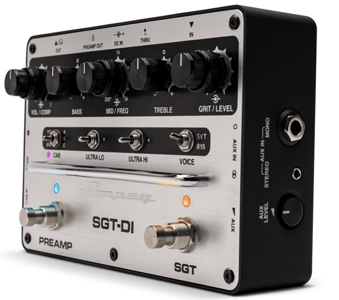 Ampeg SGT-DI Bass Preamp and DI Bass Guitar Pedal