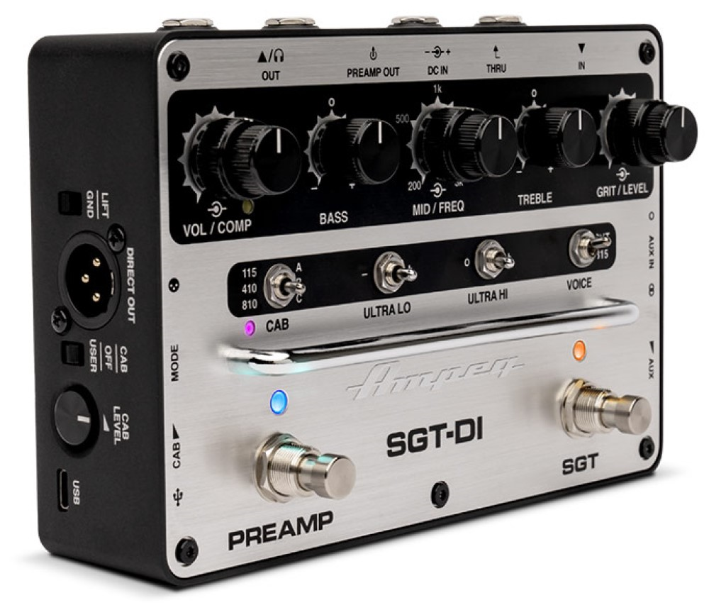 Ampeg SGT-DI Bass Preamp and DI Bass Guitar Pedal