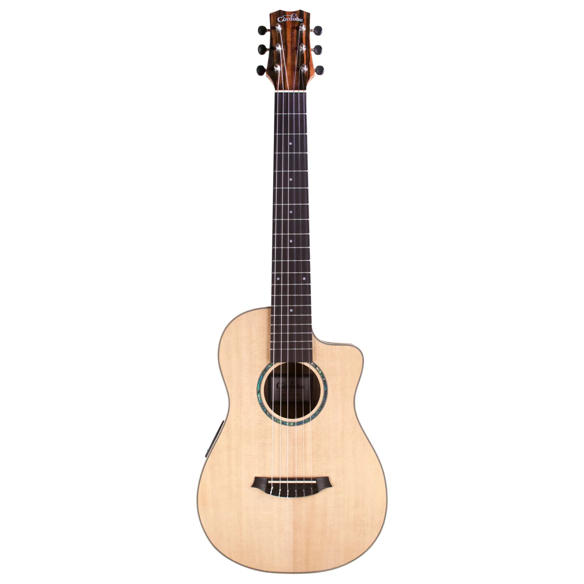 Cordoba Mini II EB-CE Striped Ebony Classical Guitar