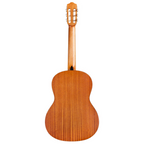 Cordoba Protege C1M classical guitar with nylon strings, wooden body, and detailed fretboard, showcasing a high-quality musical instrument.