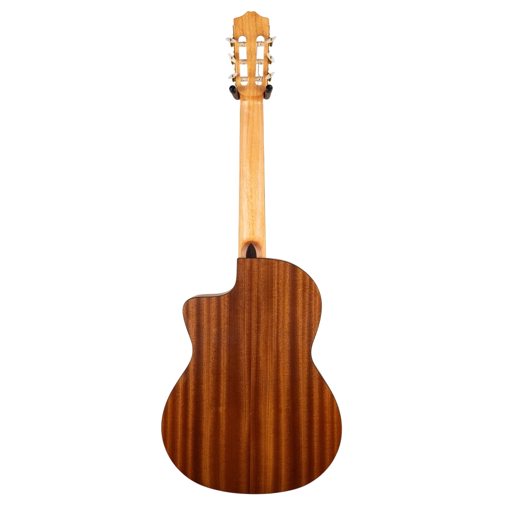Cordoba Protege C1M-CE classical guitar with a natural wood finish, nylon strings, and cutaway body for easy access to upper frets.