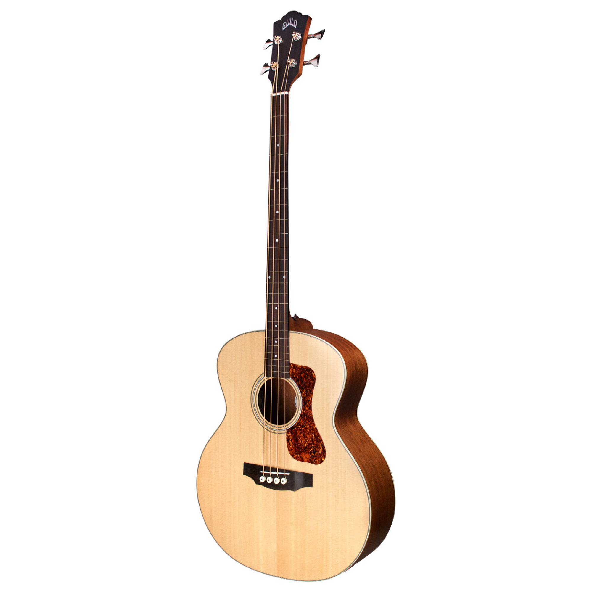 Guild B-240E Fretless Archback Acoustic Bass w/Bag - Natural