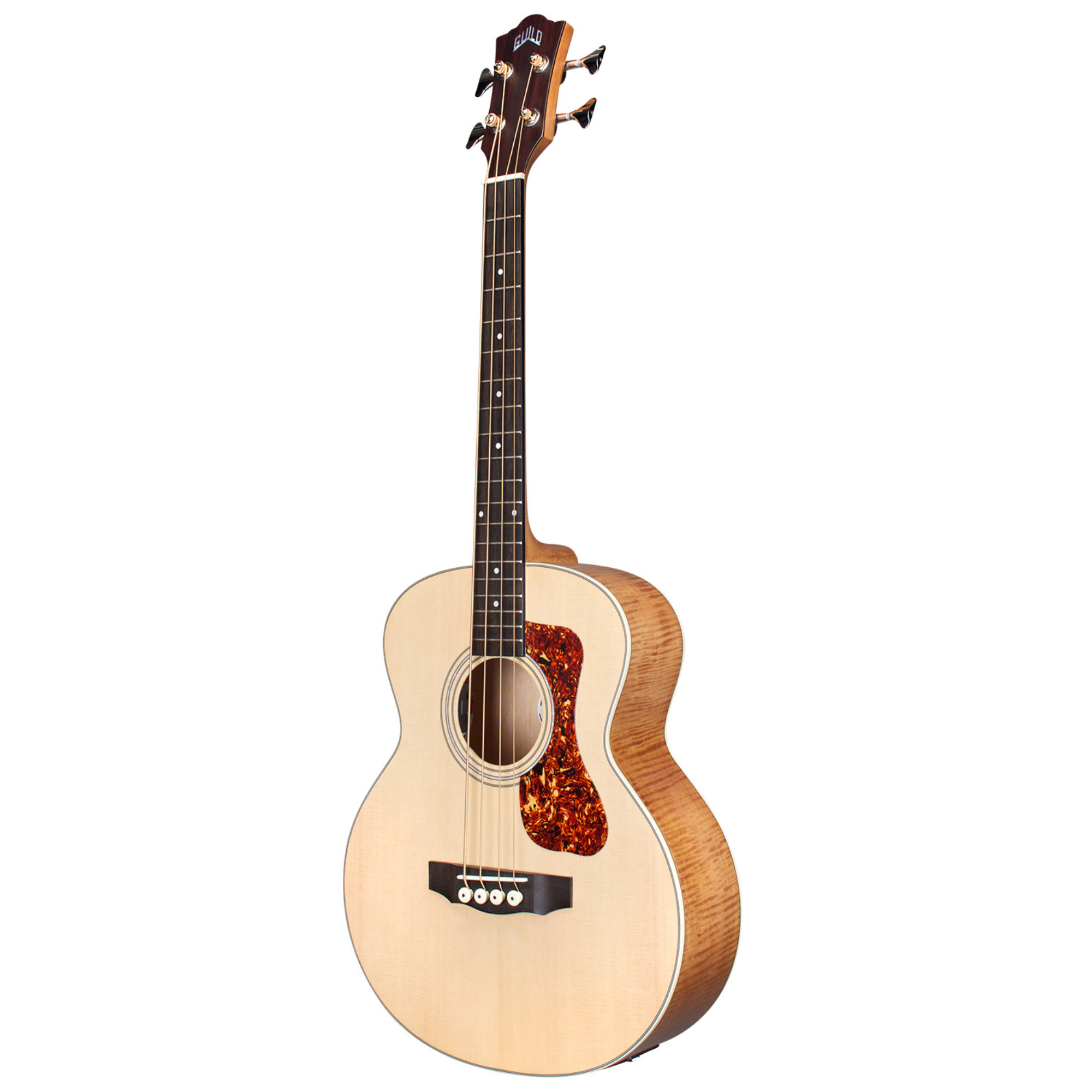 Guild Jumbo Jr E Spruce/Maple Acoustic Bass w/Bag - Natural