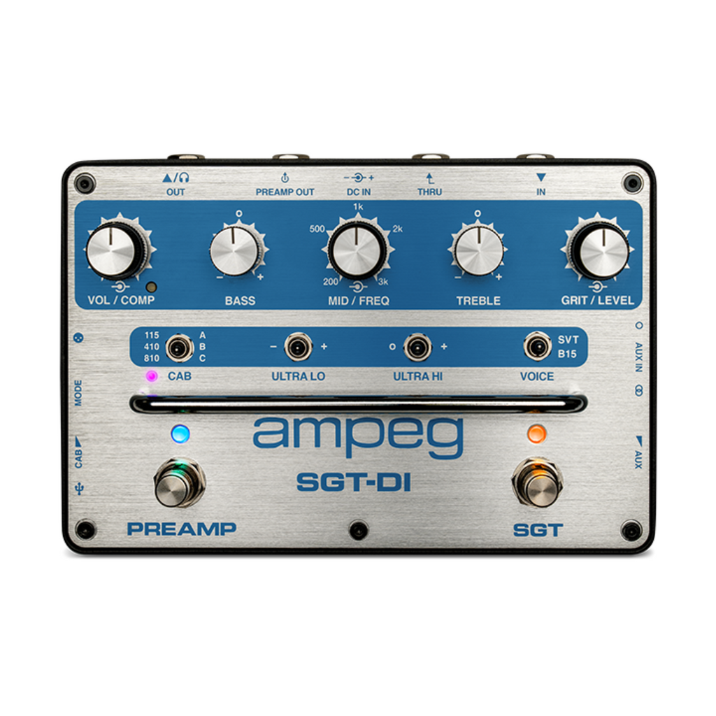 Ampeg SGT-DI Blue Line Anniversary Edition Bass Preamp & DI Pedal