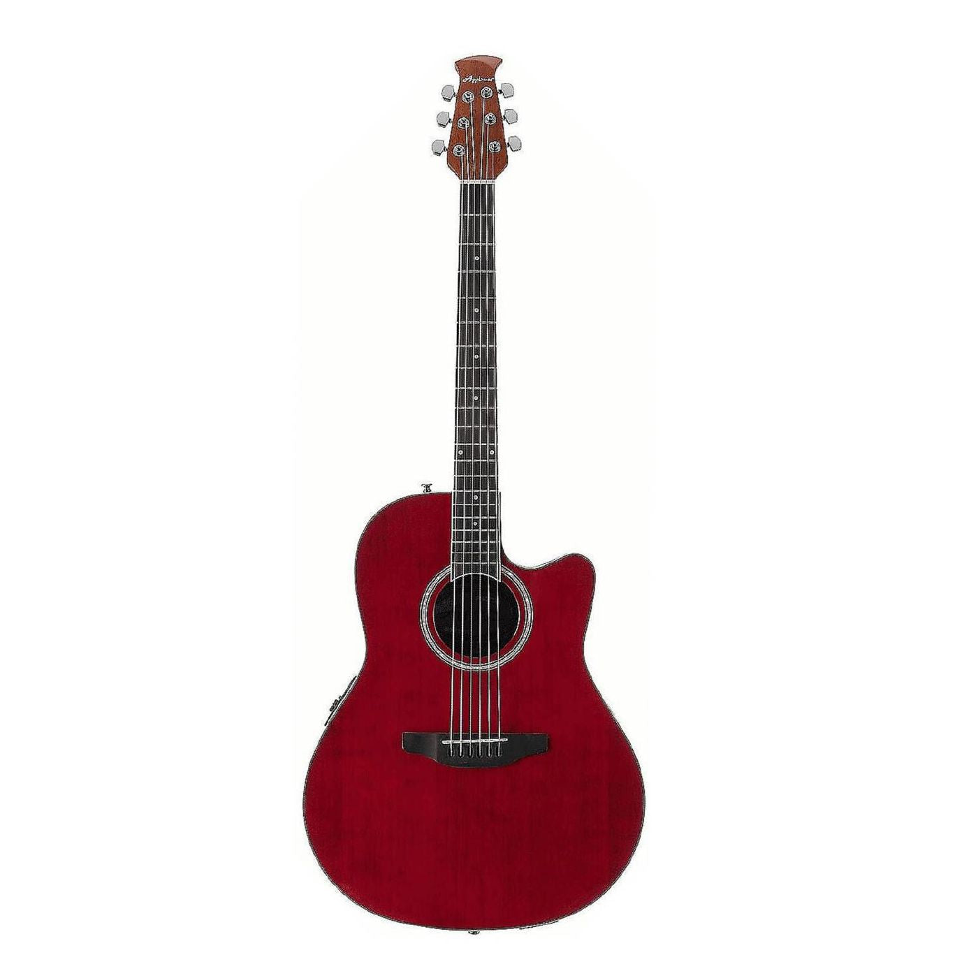 Ovation Applause Standard Mid Depth Acoustic Electric Guitar - Red Satin