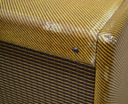 Achillies Apollo S30 Combo Amplifier Authentic Lacquered Aged Tweed Covering - Oxblood/Gold Stripe Tweed Cloth