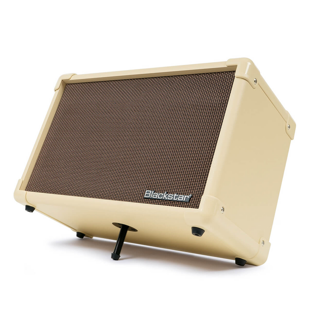 Blackstar Acoustic Core 30W acoustic guitar amplifier with control knobs and speaker grille, designed for live sound.