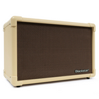 Blackstar Acoustic Core 30W acoustic guitar amplifier with control panel and input jacks, designed for live performances and practice.