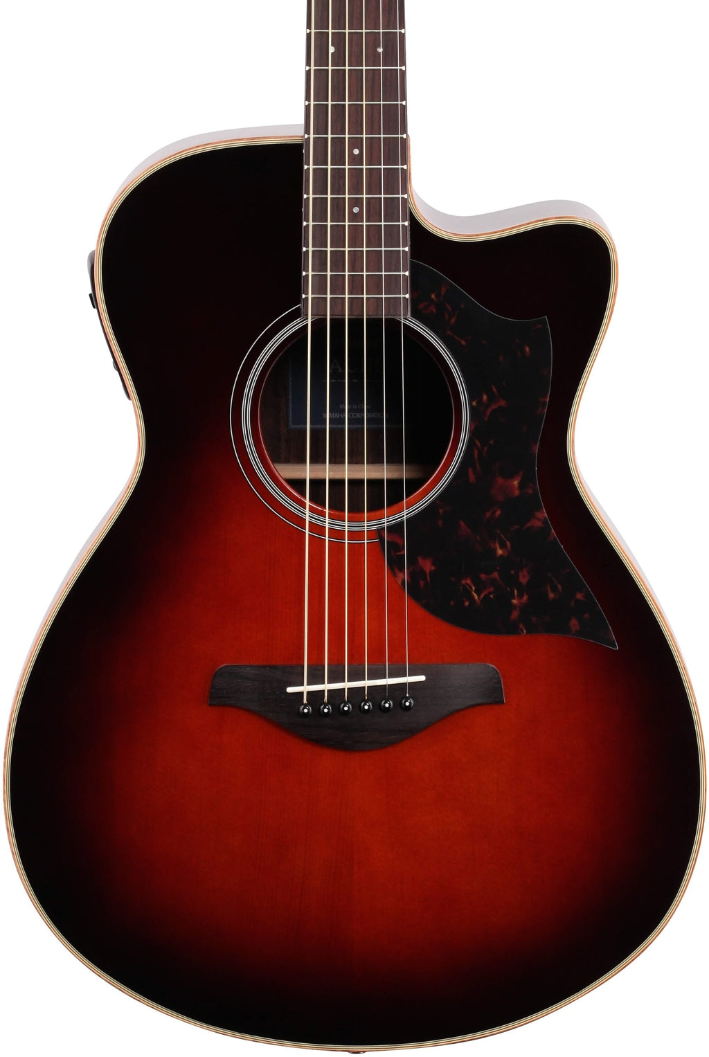 Yamaha AC1R Concert Size Acoustic Guitar with Rosewood Back & Sides & Pickup in Brown Sunburst