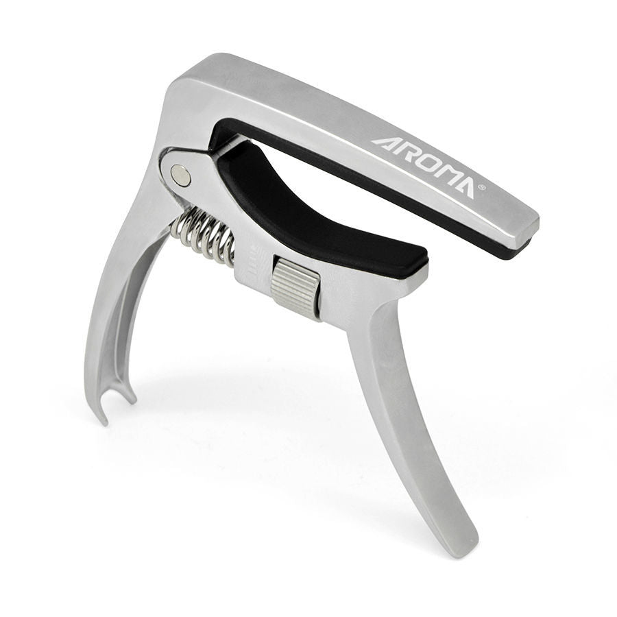 Aroma AC30 Acoustic/ Electric Guitar Capo in Silver