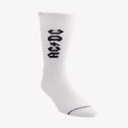 Perris Licensed Lightning Strikes Large Crew Socks in White-1 Pair