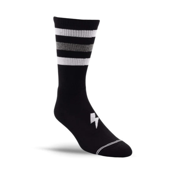 Perris Licensed High Voltage Large Crew Socks in Black-1 Pair