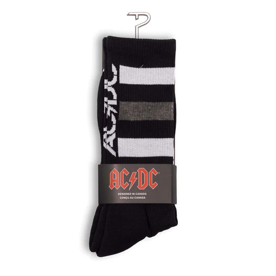 Perris Licensed High Voltage Large Crew Socks in Black-1 Pair