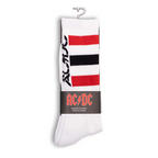 Perris Licensed High Voltage Large Crew Socks in White -1 Pair