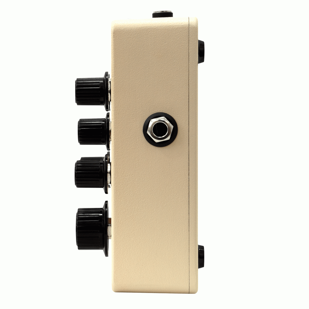 Orange Acoustic Preamp Effects Pedal with orange casing and control knobs, designed for enhancing acoustic guitar sound.