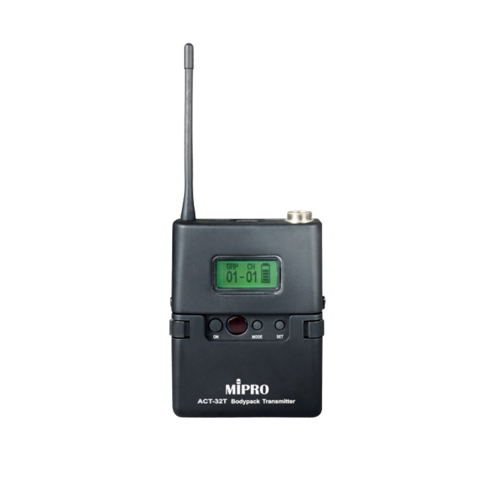 MIPRO Beltpack package Includes ACT311 receiver and ACT32T beltpack transmitter and MU53L Mic