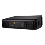 Adamson CS10 active line source loudspeaker with powered design, featuring a sleek black enclosure and professional audio components.