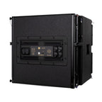 Adamson CS118 active subwoofer powered speaker with a black enclosure and control panel, designed for professional audio setups.