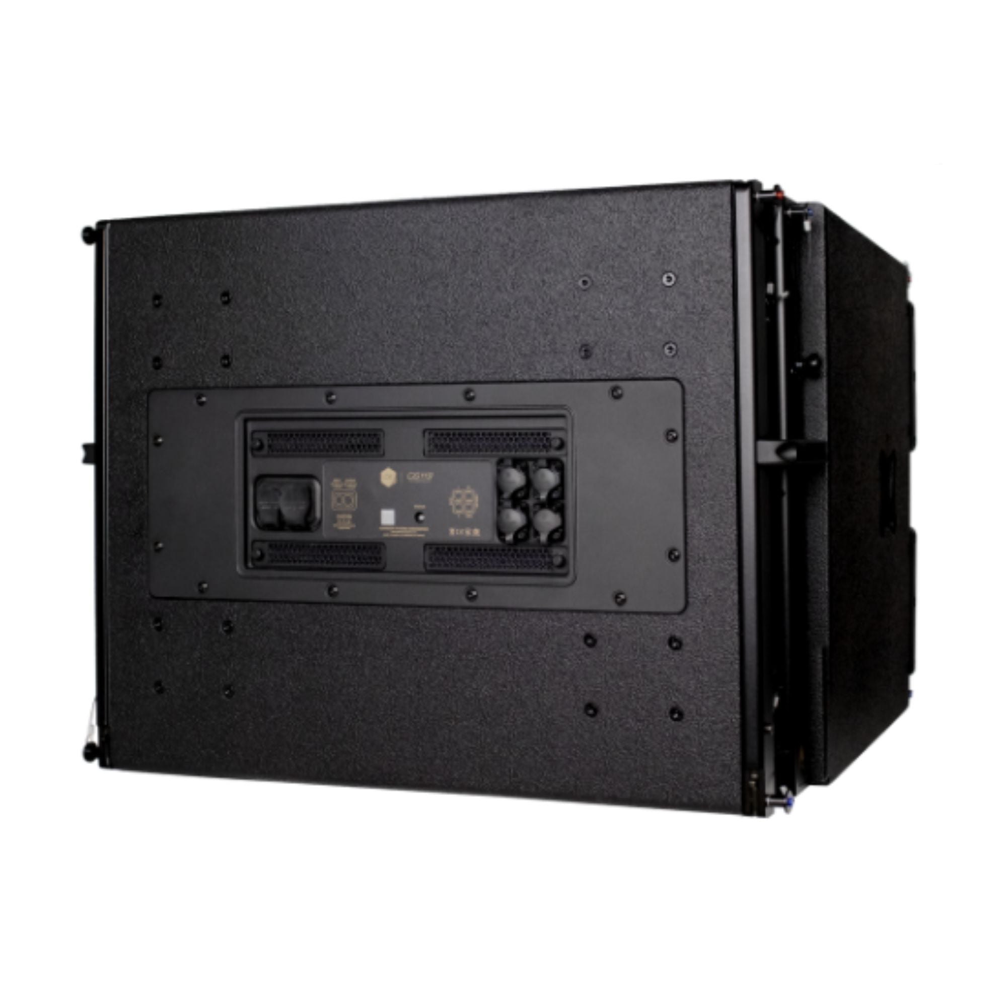 Adamson CS119 active powered subwoofer with robust design and speaker grille, perfect for professional sound reinforcement.
