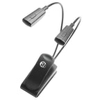 Adam Hall SLED2PRO twin LED light on gooseneck, designed for music stands, featuring 4 bright LEDs for optimal illumination.