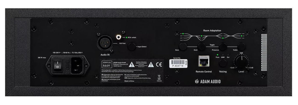 Adam A44H 2x4 inch 2 Way Nearfield/Center Studio Monitor Speaker - Single