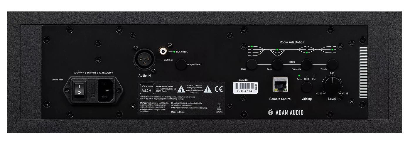 Adam A44H 2x4 inch 2 Way Nearfield/Center Studio Monitor Speaker - Single