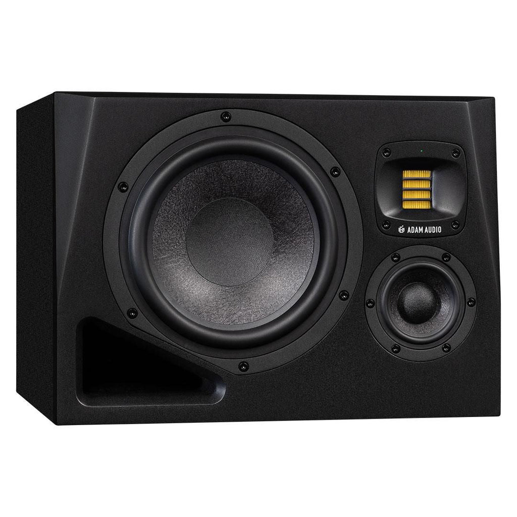 Left studio monitor speaker from ADAM Audio A8H-L 3-way 8-inch nearfield/midfield studio monitor speaker with black finish