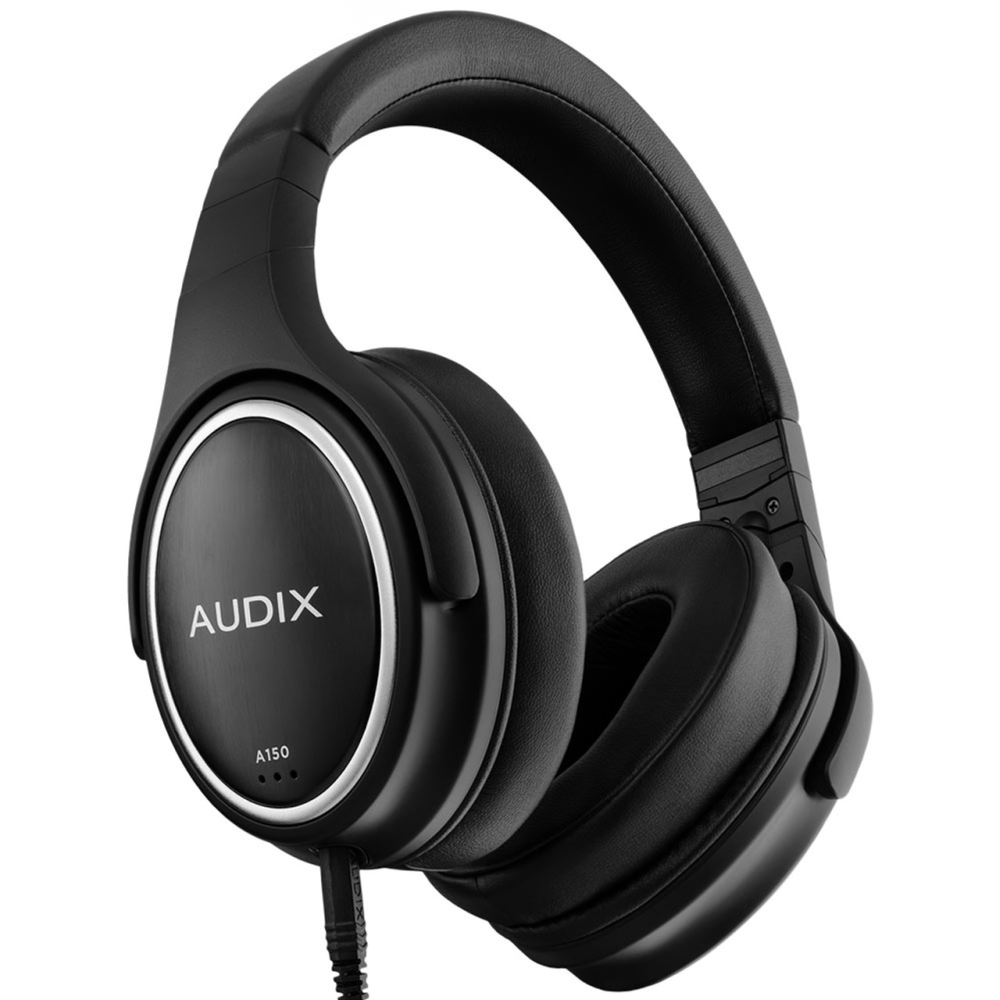 Audix A150 high-resolution closed-back studio reference headphones with case and 1.8-meter cable, designed for accurate sound monitoring.