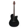 Ovation Applause Elite Mid Depth Acoustic Electric Guitar - Black Satin