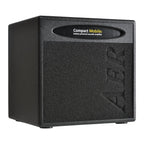 AER Compact Mobile Battery Powered Acoustic Amplifier showcasing sleek design and controls, ideal for musicians on the go.
