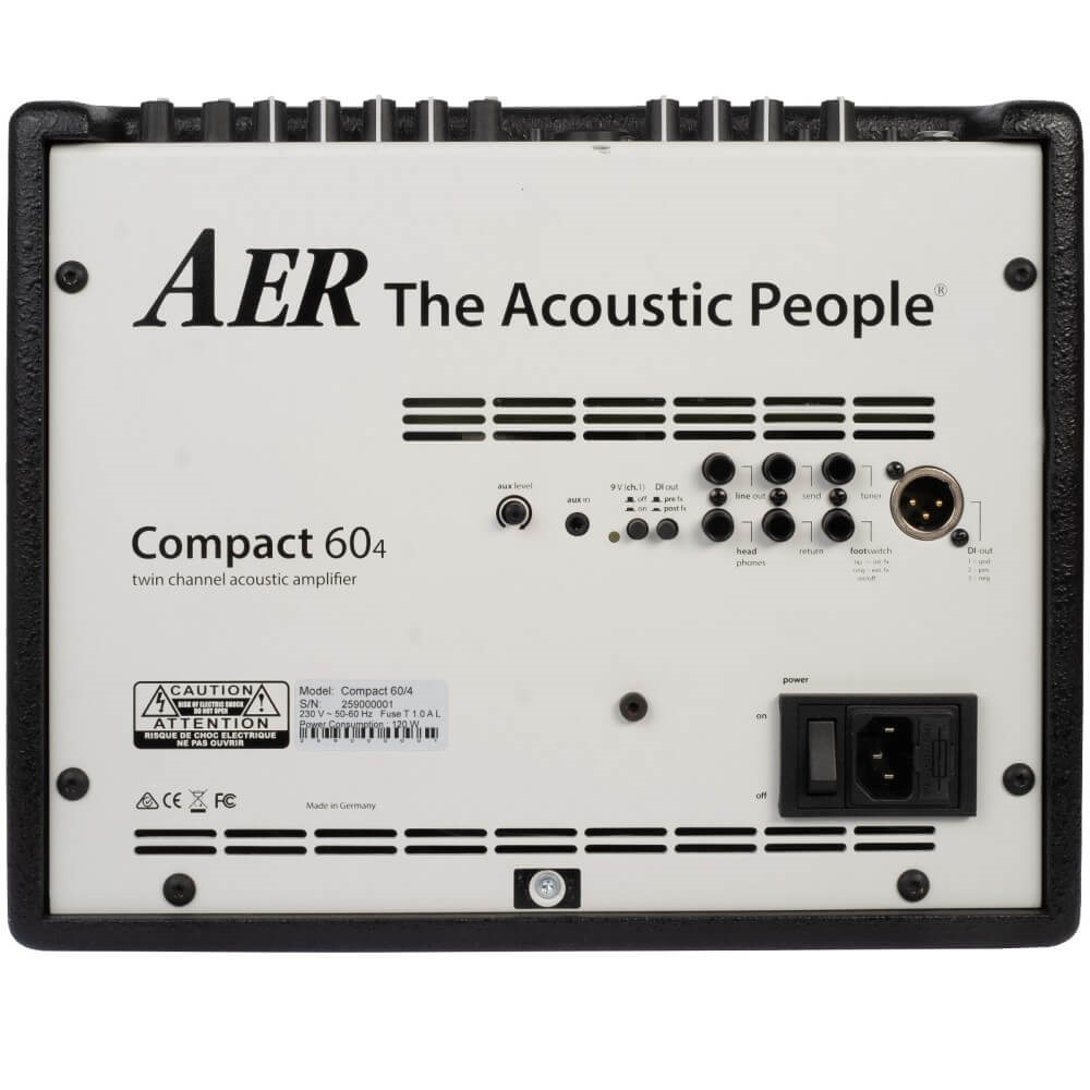 AER Compact 60/4 Slope 60W Twin Channel Acoustic Instrument Amplifier