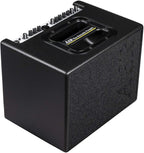 AER Compact 60 acoustic guitar amplifier with control knobs and input jacks, designed for clear sound amplification of acoustic instruments.