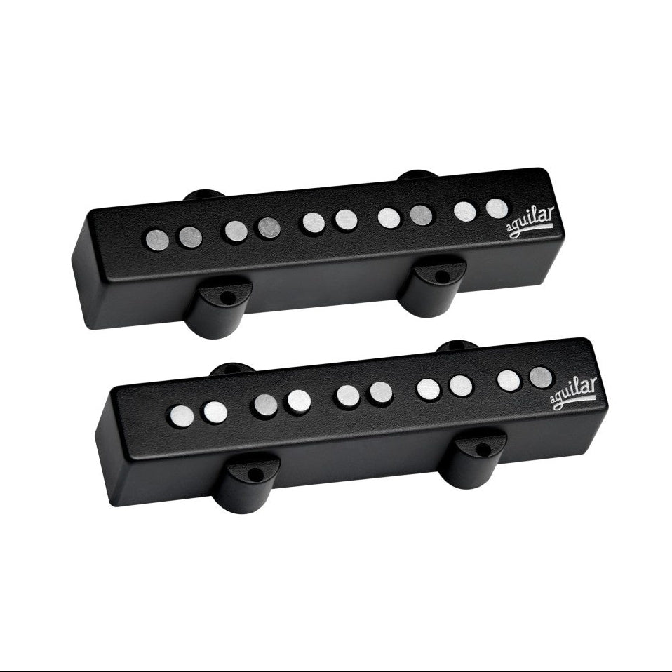 Aguilar 60's Era 5-string jazz bass guitar pickup set with 18mm spacing, featuring vintage-style pickups for classic tone.