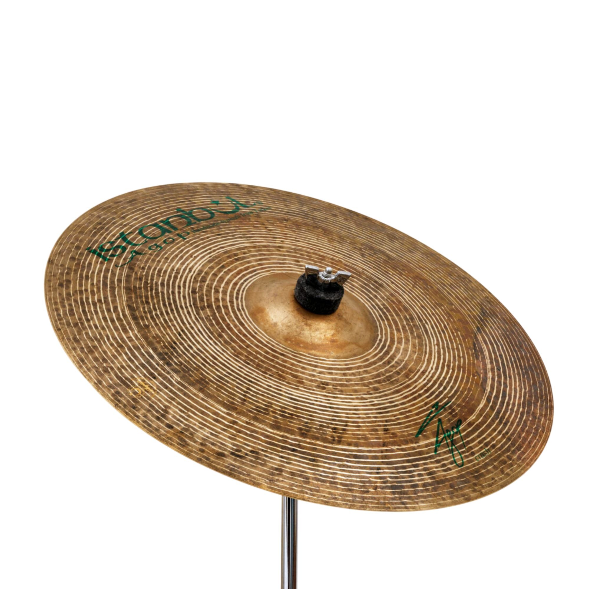 Istanbul Istanbul Agop Signature Crash cymbal, 18-inch single crash cymbal with a shiny finish and classic design.