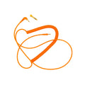 AIAIAI C16 - Coiled - Orange 1.5M - Adaptor Included