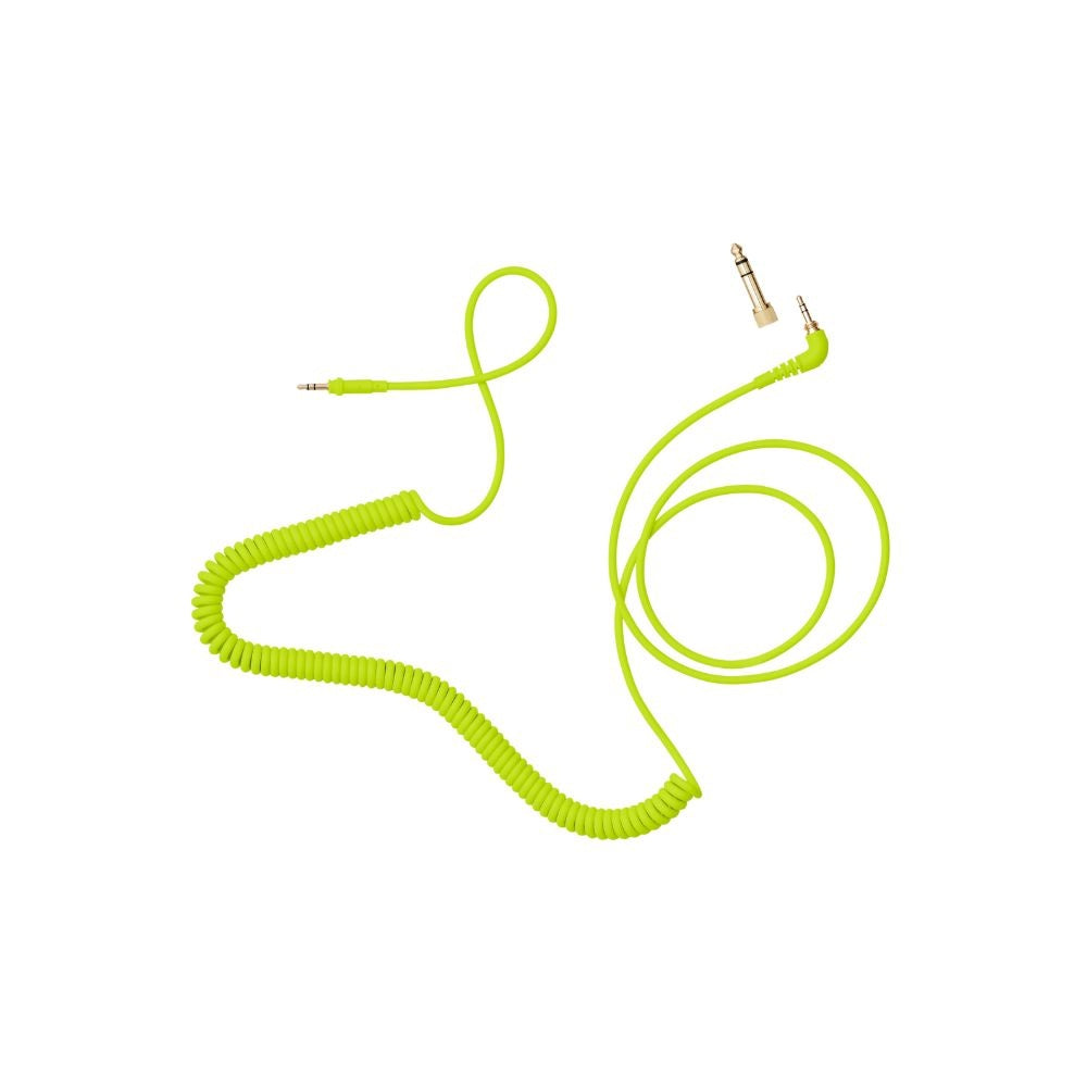 AIAIAI C17 - Coiled - Neon Yellow 1.5M - Adaptor Included