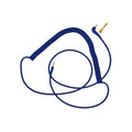AIAIAI C74 - Blue Coiled Woven - 1.5M - Adaptor Included