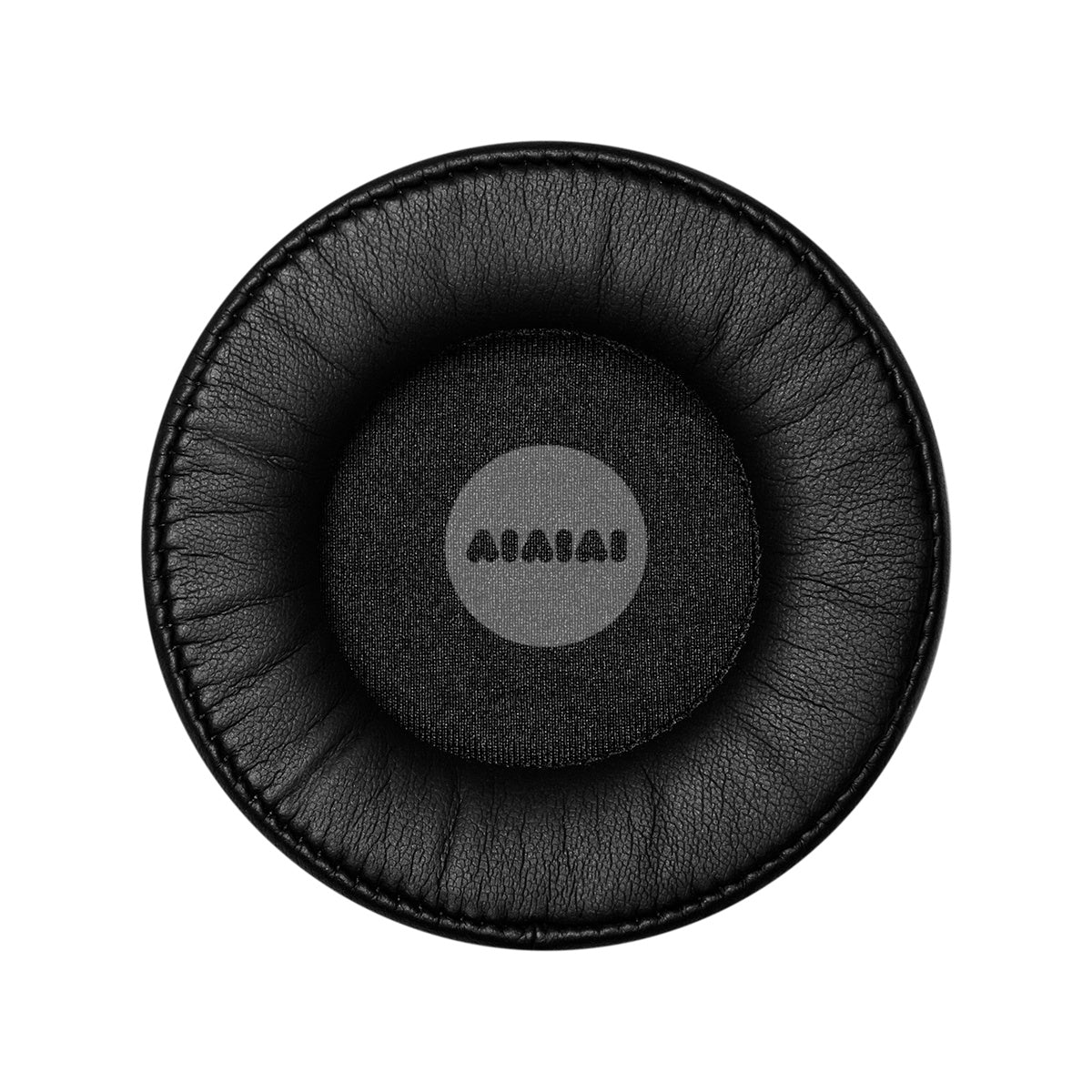 AIAIAI E04 over-ear headphone replacement pads in black PU leather, designed for comfortable fit and enhanced sound quality.