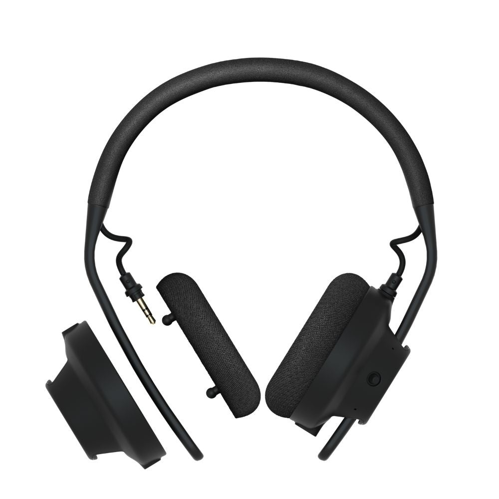 AIAIAI TMA2 Move Xe wireless studio closed-back headphones with sleek black design and adjustable headband, showing ear cups.