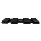 AIRTURN QUAD 500 MIDI controller with foot pedal setup, designed for hands-free music and presentation control.