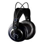 Open-back AKG K240 MKII professional studio headphones with over-ear design and adjustable headband, ideal for music production.