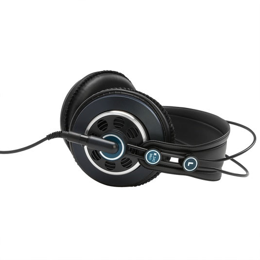 AKG K240 MKII professional open-back studio headphones with over-ear design and adjustable headband.