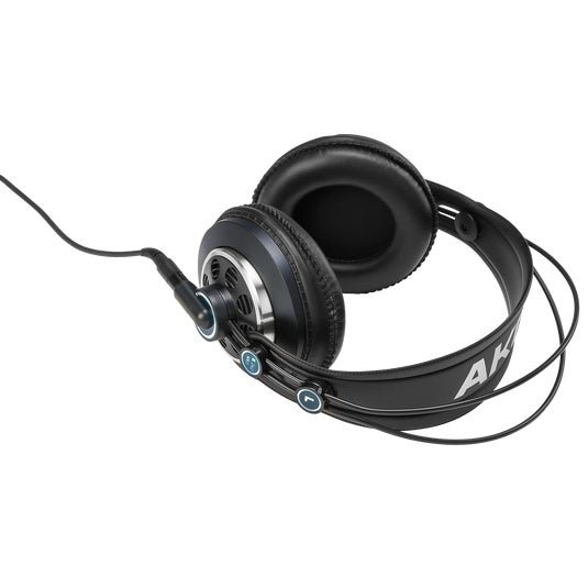 Open-back AKG K240 MKII professional studio headphones with over-ear design and adjustable headband, ideal for mixing and recording.