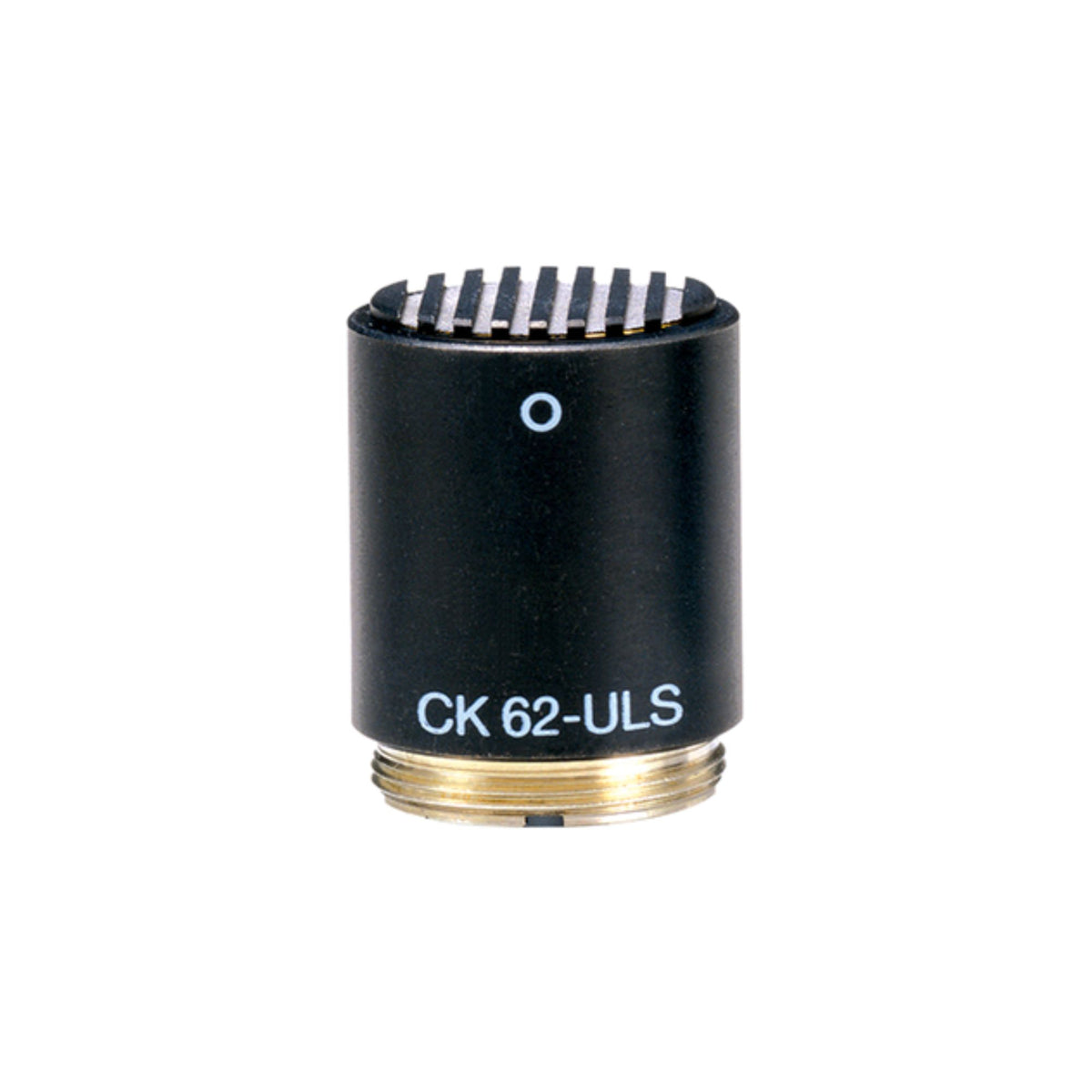 AKG CK62 omnidirectional condenser microphone capsule for C480B ULS studio microphone, shown with connectors and branding.