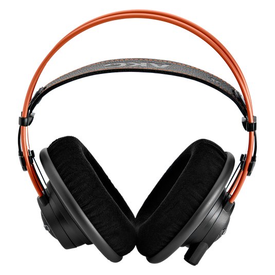 AKG K712 Pro reference studio headphones with closed-back design, featuring large ear cups and adjustable headband for comfortable listening.